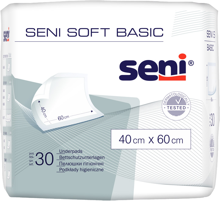 Пелюшки гігієнічні SENI SOFT Basic 40х60 см. (30 шт.)